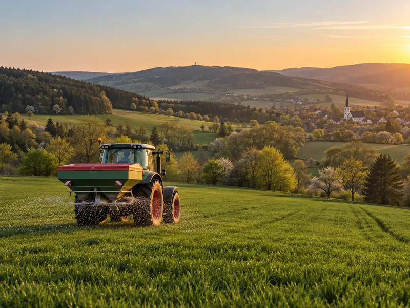 Weite Ackerlandschaft im Sommer